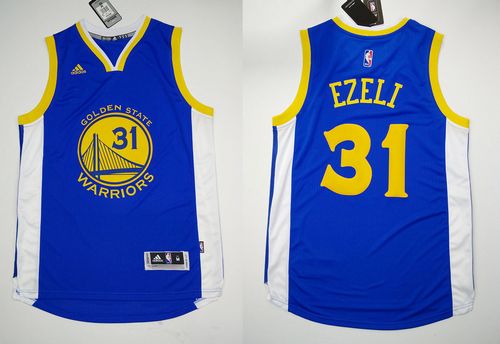 Festus Ezeli Golden State Warriors blue jersey