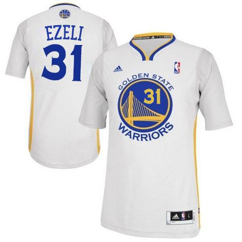 Festus Ezeli Golden State Warriors white Alternate jersey
