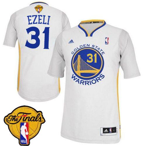 Festus Ezeli Golden State Warriors white Alternate jersey