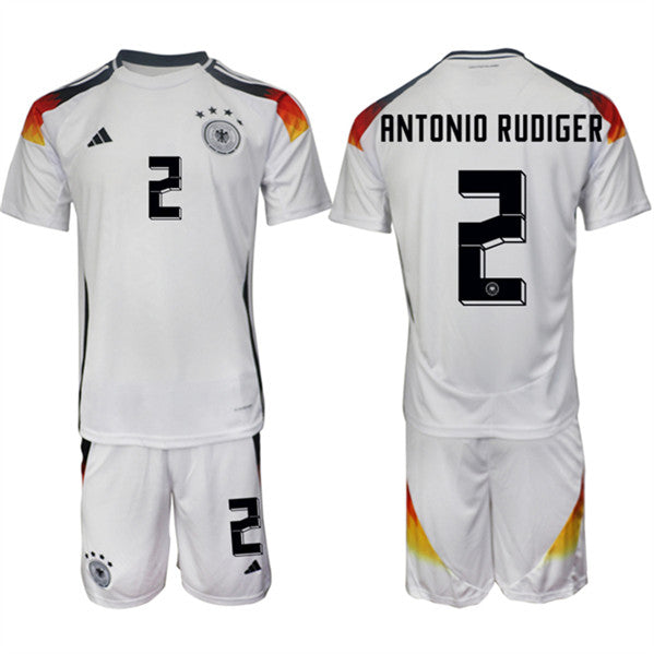 Antonio Rüdiger Germany National Team white Home jersey