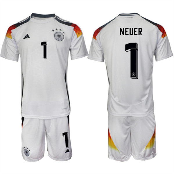 Manuel Neuer Germany National Team white Home jersey