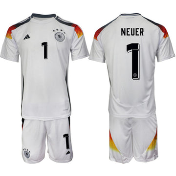 Manuel Neuer Germany National Team white Home jersey