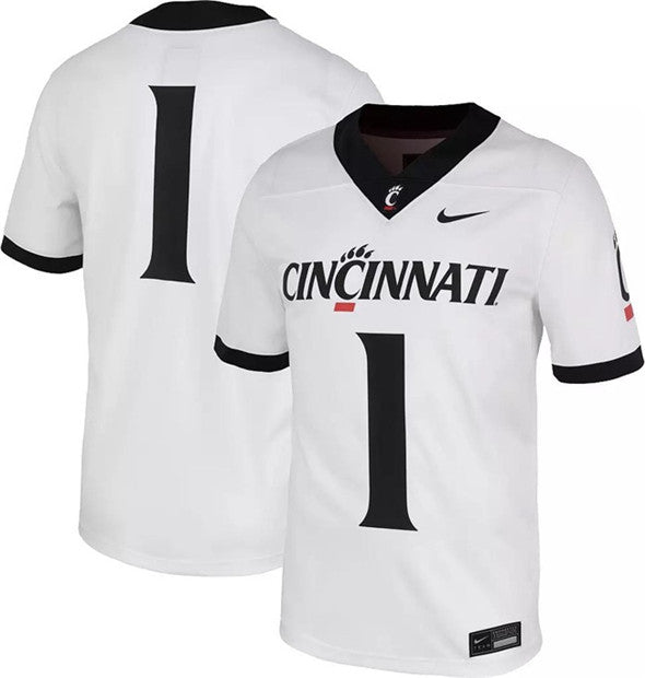 Custom Cincinnati Bearcats white jersey
