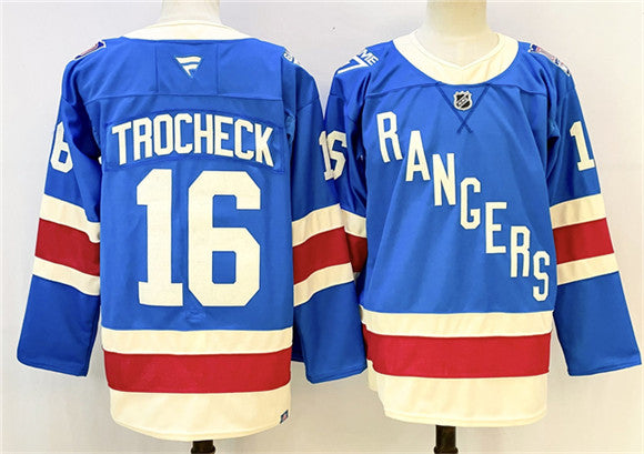 Vincent Trocheck New York Rangers blue jersey