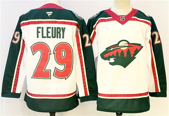 Marc-Andre Fleury Minnesota Wild white jersey