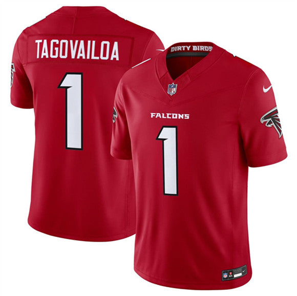Tua Tagovailoa Atlanta Falcons red Vapor jersey