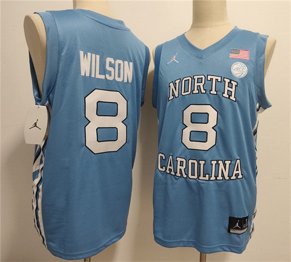 Caleb Wilson North Carolina Tar Heels blue Limited jersey