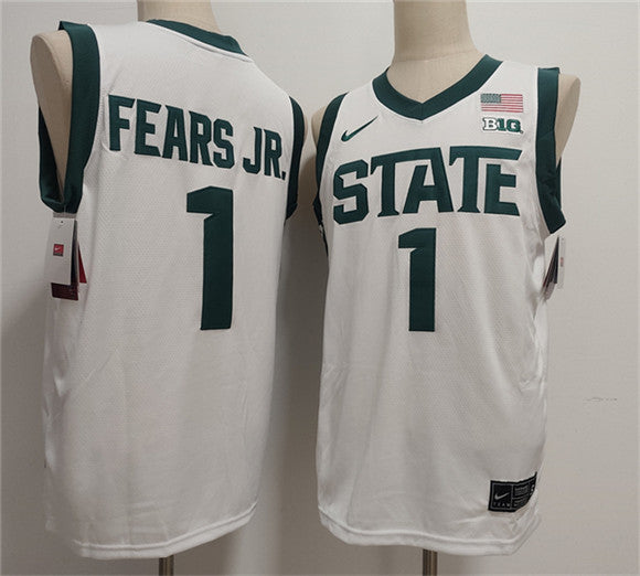 Jeremy Fears Jr Michigan State Spartans green jersey