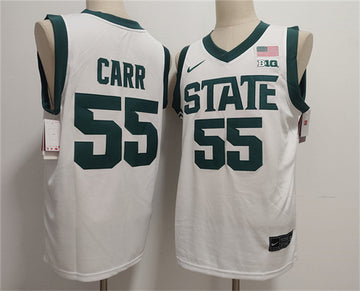 Coen Carr Michigan State Spartans green jersey
