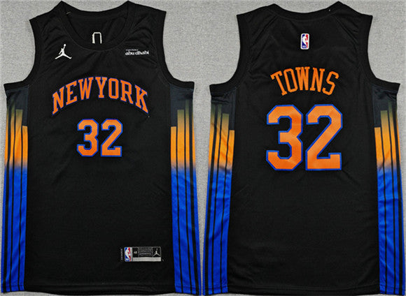 Karl-Anthony Towns New York Knicks black jersey