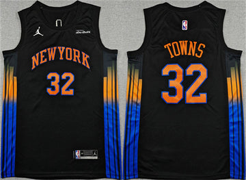 Karl-Anthony Towns New York Knicks black jersey
