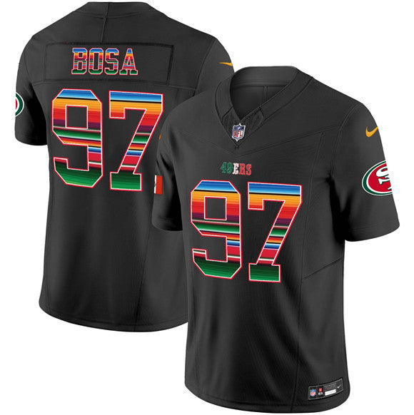 Nick Bosa San Francisco 49ers black Vapor jersey