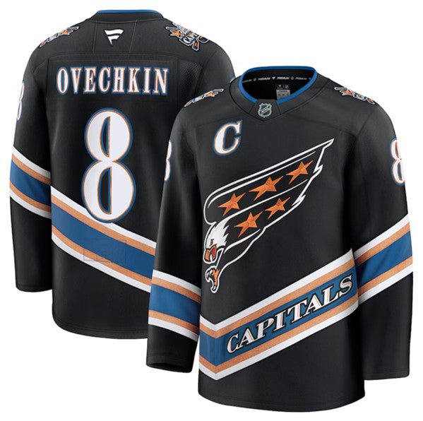 Alexander Ovechkin Washington Capitals black Alternate jersey