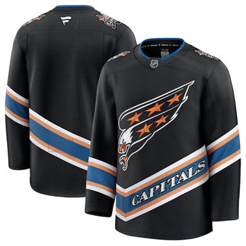Custom Washington Capitals black Alternate jersey