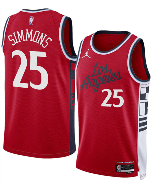 Ben Simmons Los Angeles Clippers red jersey