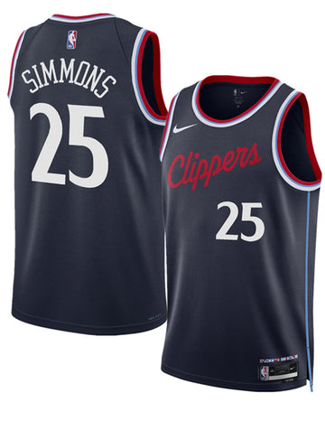Ben Simmons Los Angeles Clippers navy jersey