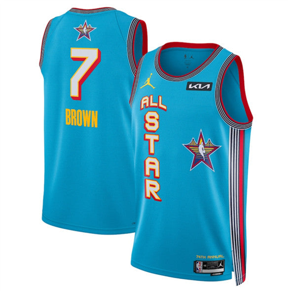 Jaylen Brown NBA All-Star blue jersey