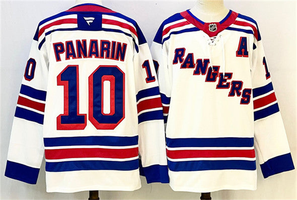 Artemi Panarin New York Rangers white Away jersey