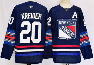 Chris Kreider New York Rangers navy jersey