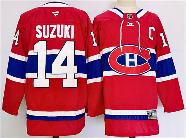 Nick Suzuki Montreal Canadiens red jersey