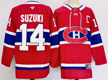 Nick Suzuki Montreal Canadiens red jersey