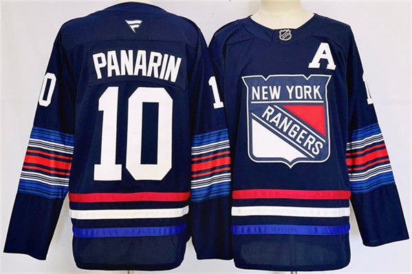 Artemi Panarin New York Rangers navy jersey