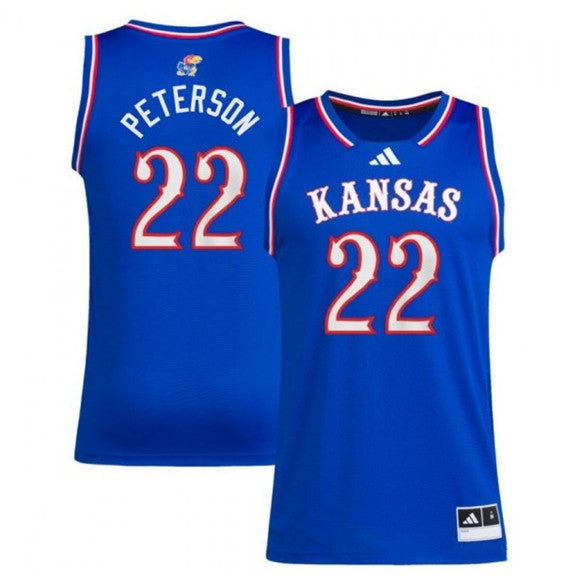 Darryn Peterson Kansas Jayhawks royal jersey