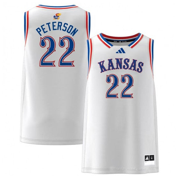 Darryn Peterson Kansas Jayhawks white jersey