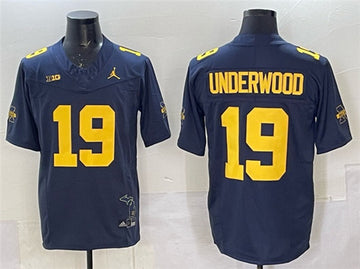Bryce Underwood Michigan Wolverines navy Vapor jersey