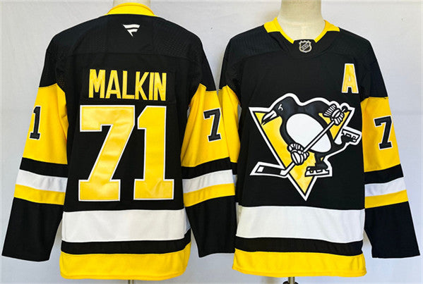 Evgeni Malkin Pittsburgh Penguins black Home jersey