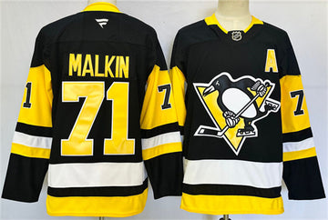 Evgeni Malkin Pittsburgh Penguins black Home jersey