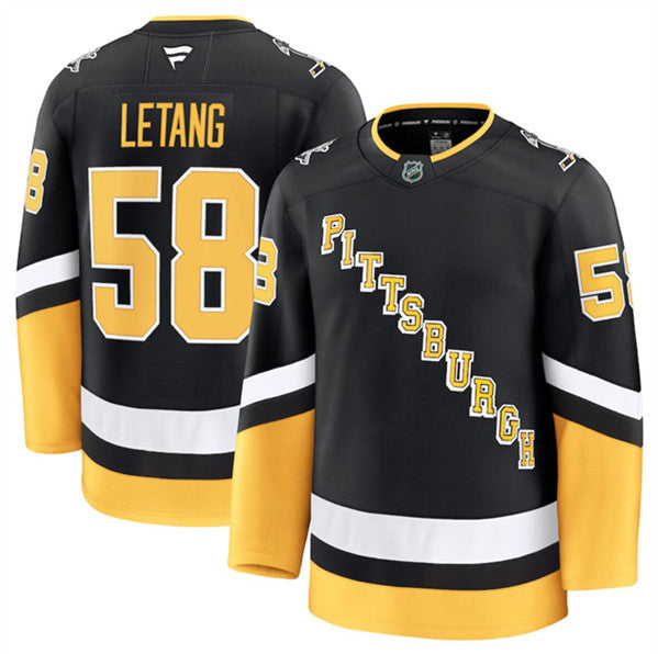 Kris Letang Pittsburgh Penguins black Alternate jersey