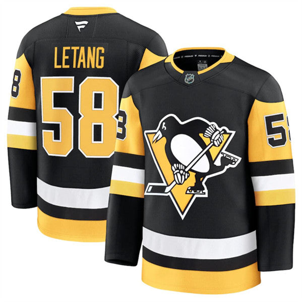 Kris Letang Pittsburgh Penguins black Home jersey