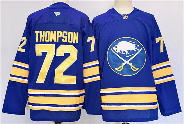 Tage Thompson Buffalo Sabres blue jersey