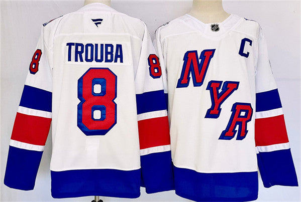 Jacob Trouba New York Rangers white Stadium Series jersey