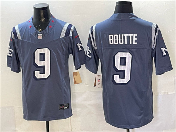 Kayshon Boutte Storm New England Patriots blue Vapor jersey