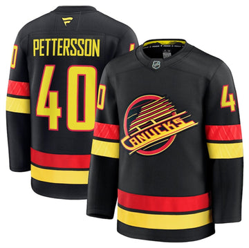 Custom Vancouver Canucks black Alternate jersey