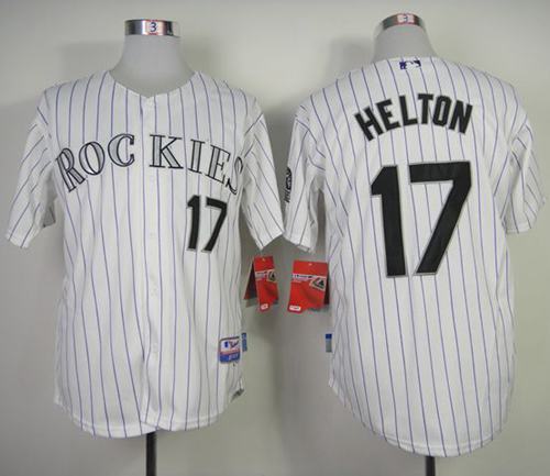 Todd Helton Colorado Rockies white jersey