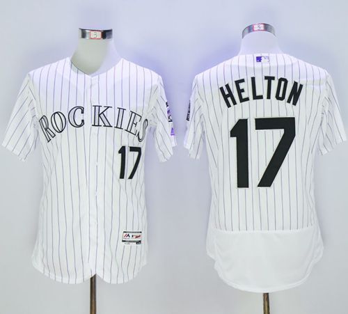 Todd Helton Colorado Rockies white Authentic jersey
