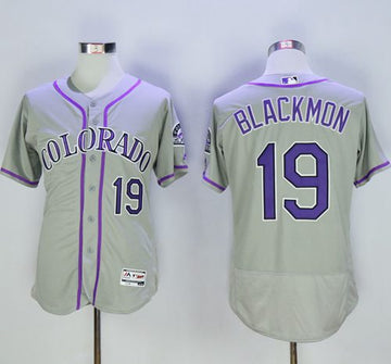 Charlie Blackmon Colorado Rockies grey Authentic jersey