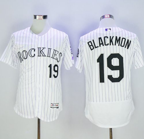 Charlie Blackmon Colorado Rockies white Authentic jersey