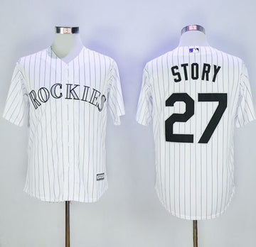 Trevor Story Colorado Rockies white jersey