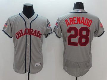 Nolan Arenado Colorado Rockies grey Fashion jersey