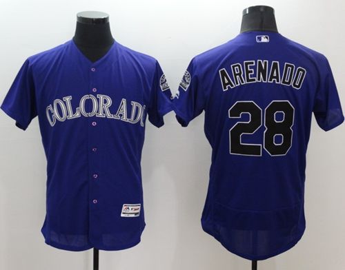 Nolan Arenado Colorado Rockies purple Authentic jersey