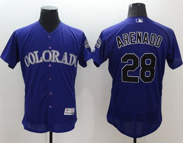 Nolan Arenado Colorado Rockies purple Authentic jersey