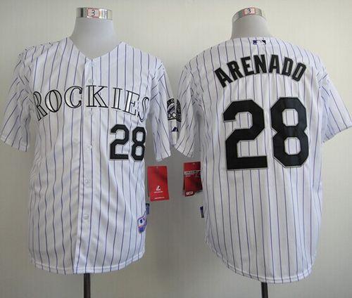 Nolan Arenado Colorado Rockies white jersey