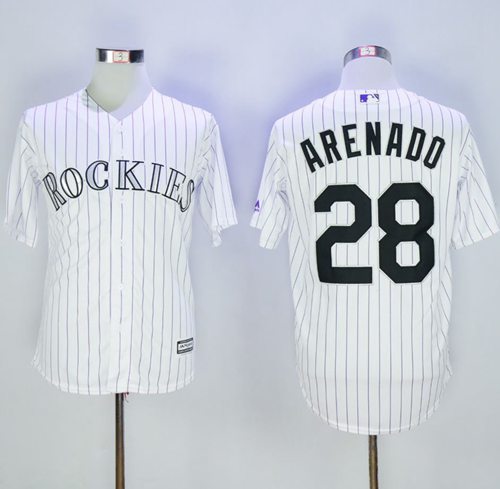 Nolan Arenado Colorado Rockies white jersey