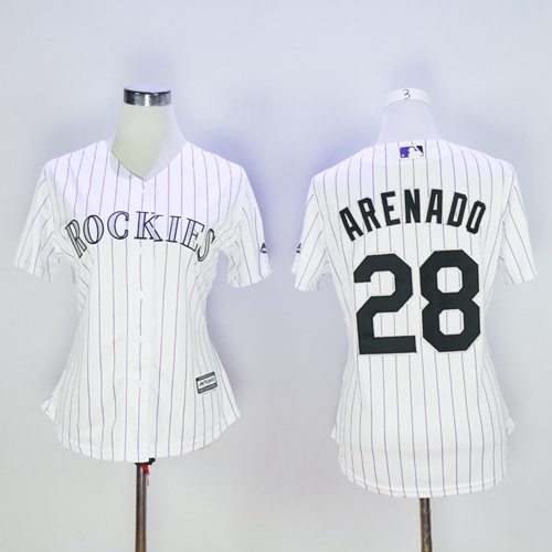 Nolan Arenado Colorado Rockies white Home jersey