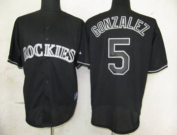 Carlos Gonzalez Colorado Rockies black Fashion jersey