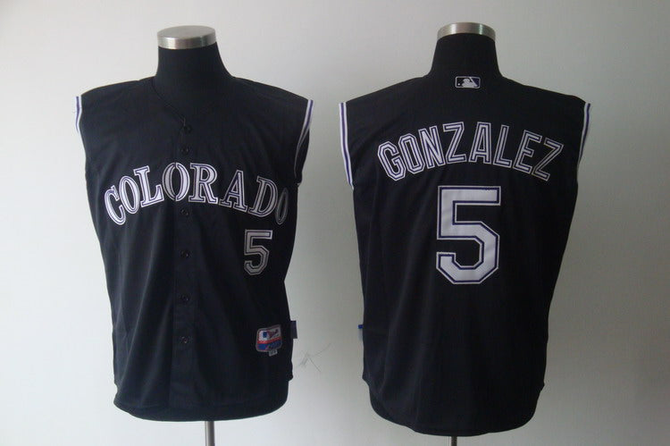 Carlos Gonzalez Colorado Rockies black jersey